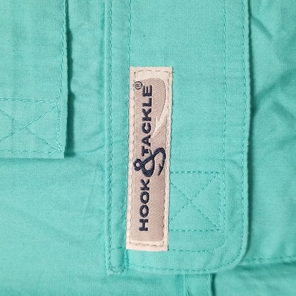 😎NWT~Hook & Tackle Outfitters Hi-Tech Fishing Gear Long Sleeve Fishing Shirt - Picture 2 of 16